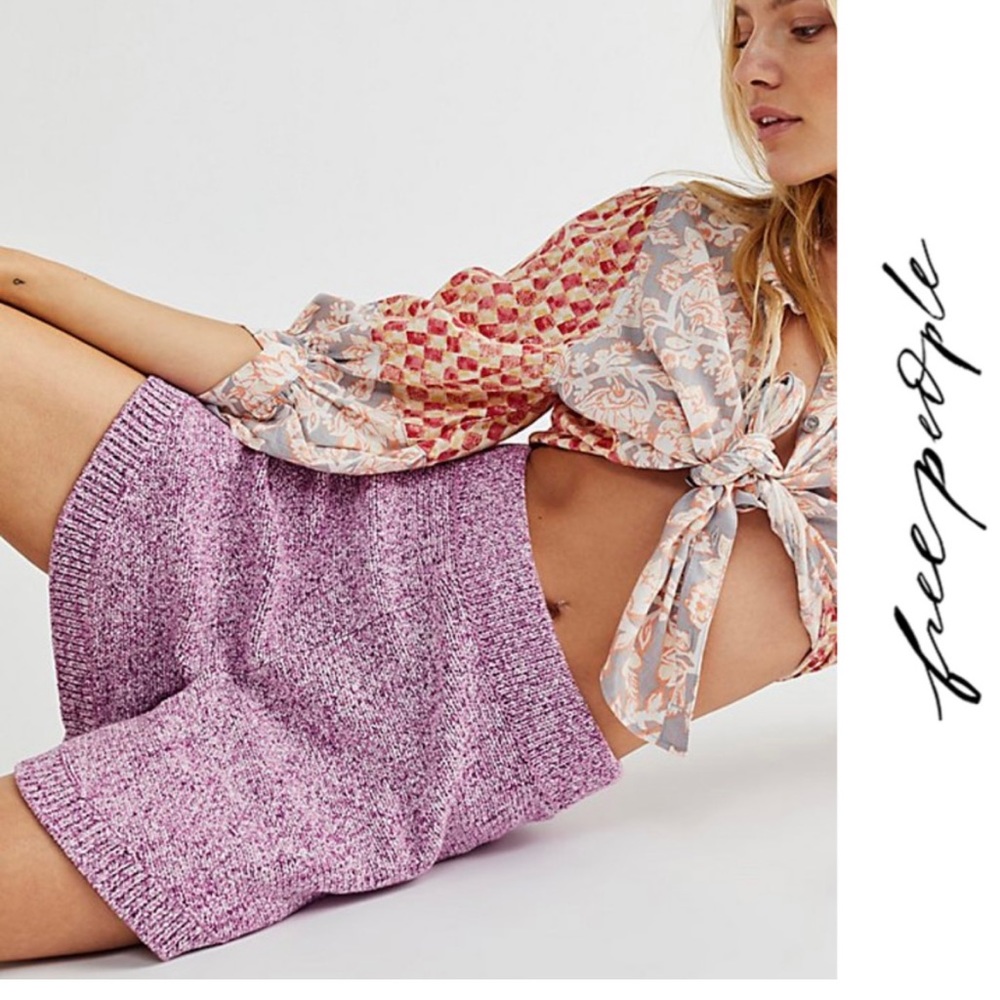 Free People Beach Cruising Sweater Shorts